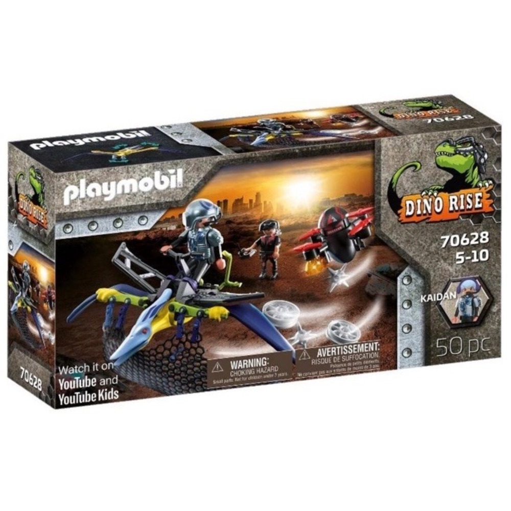 Playmobil Dino Rise 70628 Set w/ Dinosaur Pteranodon Kaidan 50 Pcs 2021 New